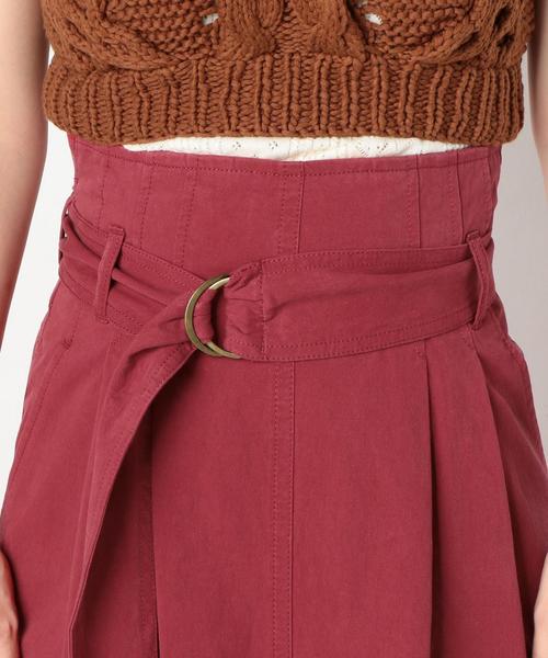 Another Edition（アナザーエディション）の「Dカンベルトハイウエストスカート（スカート・レディース・ブラック/ブラウン/ワインレッド・SMALL/MEDIUM）」の19枚目の写真