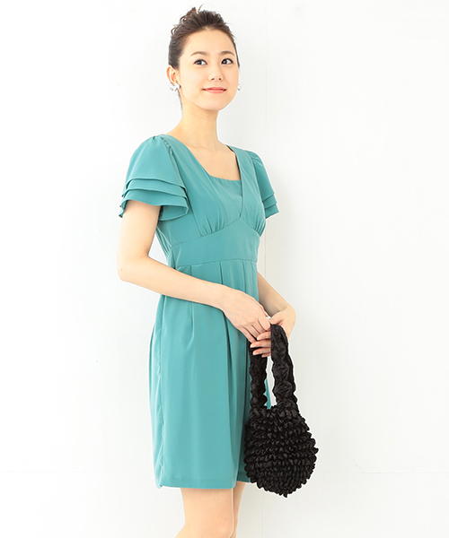 Ray BEAMS レイビームス ☆ ティアードスリーブタックワンピース Ray BEAMS レイビームスティアードスリーブ タックワンピース