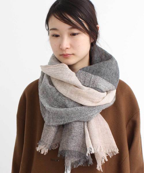 Bulle De Savon ビュルデサボン の トパーズ 泡ウールストール ストール ショール Wear