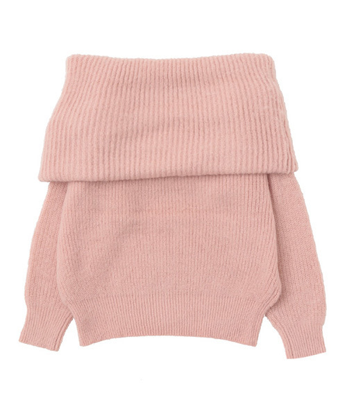 The Virgnia（ザ ヴァージニア）の「シャギーオフショルダーニット（ニット/セーター・レディース・グレー/ピンク/ネイビー・FREE）」の7枚目の写真