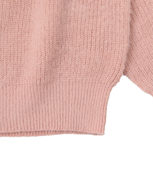 The Virgnia（ザ ヴァージニア）の「シャギーオフショルダーニット（ニット/セーター・レディース・グレー/ピンク/ネイビー・FREE）」の4枚目の写真