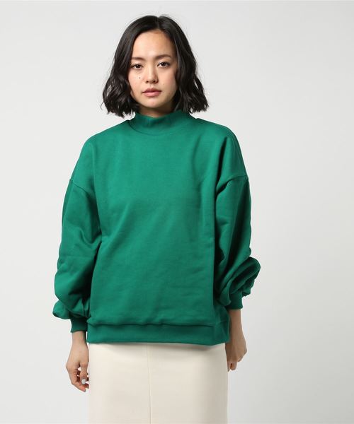 PUNYUS（プニュズ）の「ボリューム袖スウェット（スウェット・レディース・イエロー/ブルー/グリーン/ベージュ/ブラック/カーキ・1/2/3/4）」の7枚目の写真