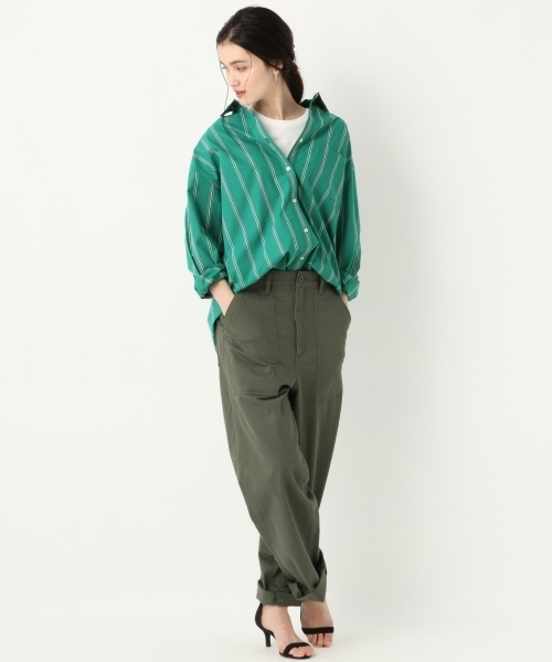 A part by（アパートバイ）の「C/オーバーサイズシャツLS 782700（シャツ/ブラウス・レディース・ホワイト/グリーン系その他/ブルー系その他/イエロー系その他・FREE）」の18枚目の写真