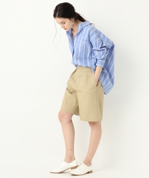 A part by（アパートバイ）の「C/オーバーサイズシャツLS 782700（シャツ/ブラウス・レディース・ホワイト/グリーン系その他/ブルー系その他/イエロー系その他・FREE）」の20枚目の写真