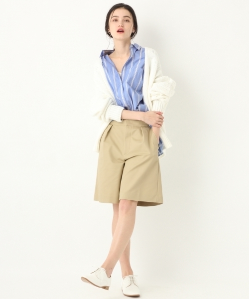 A part by（アパートバイ）の「C/オーバーサイズシャツLS 782700（シャツ/ブラウス・レディース・ホワイト/グリーン系その他/ブルー系その他/イエロー系その他・FREE）」の7枚目の写真