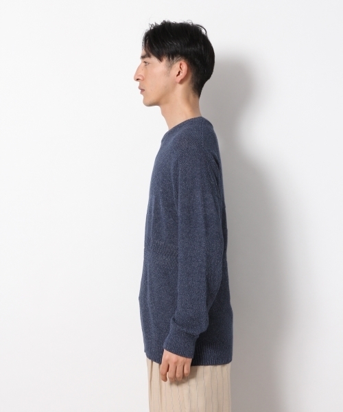 RAGEBLUE(レイジブルー)の「インディゴルックニットクルー/789009(ニット/セーター・メンズ・ライトブルー/ブルー系その他/ブルー/ネイビー・LARGE/MEDIUM/SMALL)」の7枚目の写真
