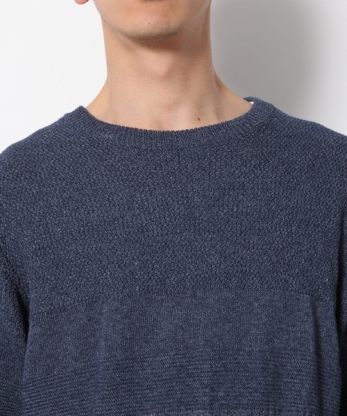 RAGEBLUE(レイジブルー)の「インディゴルックニットクルー/789009(ニット/セーター・メンズ・ライトブルー/ブルー系その他/ブルー/ネイビー・LARGE/MEDIUM/SMALL)」の9枚目の写真