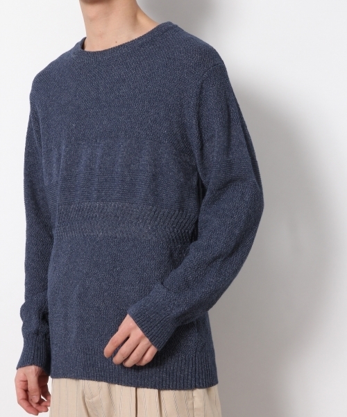 RAGEBLUE(レイジブルー)の「インディゴルックニットクルー/789009(ニット/セーター・メンズ・ライトブルー/ブルー系その他/ブルー/ネイビー・LARGE/MEDIUM/SMALL)」の10枚目の写真