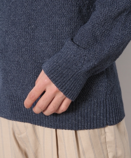 RAGEBLUE(レイジブルー)の「インディゴルックニットクルー/789009(ニット/セーター・メンズ・ライトブルー/ブルー系その他/ブルー/ネイビー・LARGE/MEDIUM/SMALL)」の11枚目の写真
