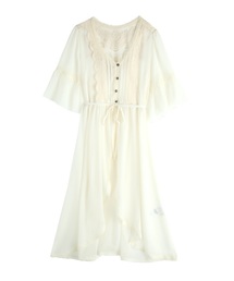 axes femme | バックレースデザインガウン(カーディガン/ボレロ)