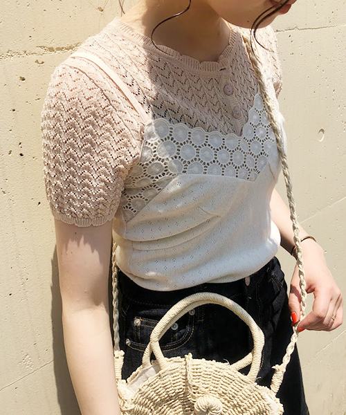 apres jour（アプレジュール）の「apres jour × RiLi コラボキャミソール【RiLi.tokyo】【ZOZOTOWN限定アイテム】（タンクトップ・レディース・ベージュ/オフホワイト/サックスブルー・フリー）」の12枚目の写真