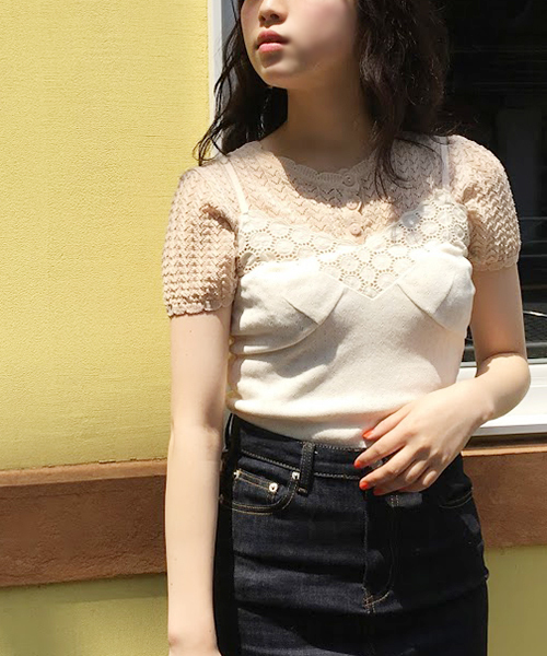 apres jour（アプレジュール）の「apres jour × RiLi コラボキャミソール【RiLi.tokyo】【ZOZOTOWN限定アイテム】（タンクトップ・レディース・ベージュ/オフホワイト/サックスブルー・フリー）」の19枚目の写真