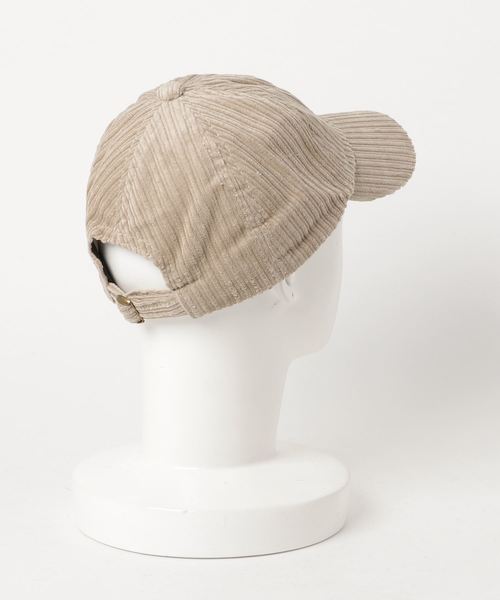 Andemiu（アンデミュウ）の「【WEB限定】コーデュロイキャップ801375（キャップ・レディース・ブラック/ベージュ/ブラウン・FREE）」の4枚目の写真