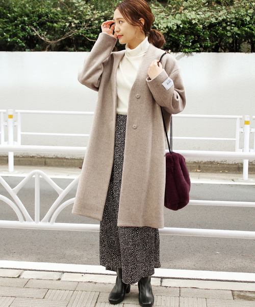 JOURNAL STANDARD relume（ジャーナルスタンダード　レリューム）の「RELUME ファー巾着バッグ（ショルダーバッグ・レディース・チャコールグレー/パープル/アイボリー・FREE）」の11枚目の写真