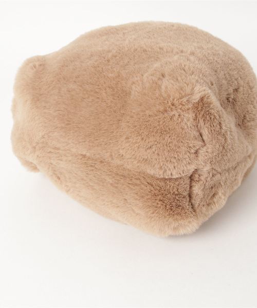 JOURNAL STANDARD relume（ジャーナルスタンダード　レリューム）の「RELUME ファー巾着バッグ（ショルダーバッグ・レディース・チャコールグレー/パープル/アイボリー・FREE）」の5枚目の写真