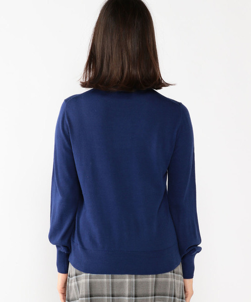 Petit Honfleur（プチオンフルール）の「衿先フリルハイネックニットプルオーバー（ニット/セーター・レディース・グレー/レッド/ブルー・M size/L size）」の12枚目の写真