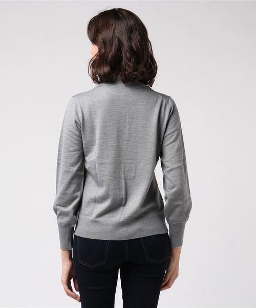 Petit Honfleur（プチオンフルール）の「衿先フリルハイネックニットプルオーバー（ニット/セーター・レディース・グレー/レッド/ブルー・M size/L size）」の10枚目の写真