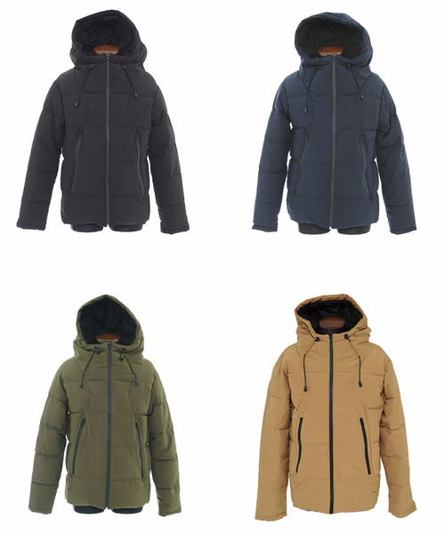 Vicci(ビッチ)の「『vicci/ヴィッチ』フード付き防風加工ストレッチ中綿ブルゾン(ダウンジャケット/コート・メンズ・ブラック/ネイビー/カーキ/チャコール/ベージュ・M/L/XL)」の11枚目の写真