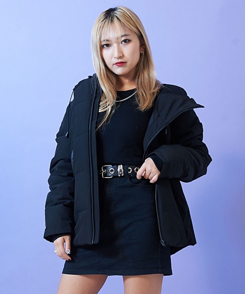 vicci/ヴィッチ』フード付き防風加工ストレッチ中綿ブルゾン
