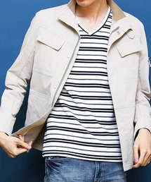 MK MICHEL KLEIN HOMME  | 【ミリタリーブルゾン】ソロテックスチノ(ブルゾン)