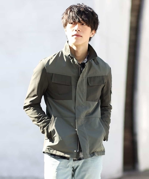 MK MICHEL KLEIN HOMME (エムケーミッシェルクランオム)の「【ミリタリーブルゾン】ソロテックスチノ(ブルゾン・メンズ・カーキ/ネイビー/アイボリー・46/48/51)」の6枚目の写真