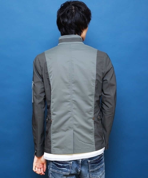 MK MICHEL KLEIN HOMME (エムケーミッシェルクランオム)の「【ミリタリーブルゾン】ソロテックスチノ(ブルゾン・メンズ・カーキ/ネイビー/アイボリー・46/48/51)」の10枚目の写真