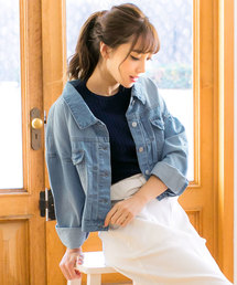 KOBE LETTUCE | ショート丈ゆるGジャン(デニムジャケット)