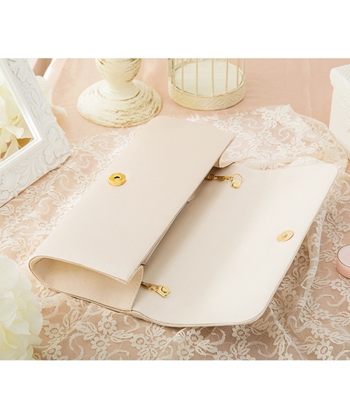 Lace Ladies（レースレディース）の「サテンプリーツ＆ラインストーン付き2WAYクラッチバッグ（クラッチバッグ・レディース・ブラック/ベージュ/シルバー・FREE）」の9枚目の写真
