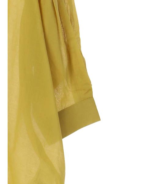 Editt by YECCA VECCA（エディットバイイェッカヴェッカ）の「バックシャーリングシアーシャツ ●（シャツ/ブラウス・レディース・ホワイト/ブラック/レッド/イエロー・FREE）」の21枚目の写真