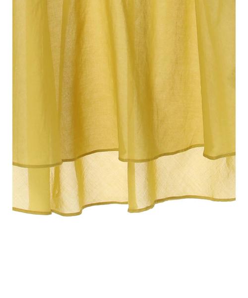 Editt by YECCA VECCA（エディットバイイェッカヴェッカ）の「バックシャーリングシアーシャツ ●（シャツ/ブラウス・レディース・ホワイト/ブラック/レッド/イエロー・FREE）」の20枚目の写真