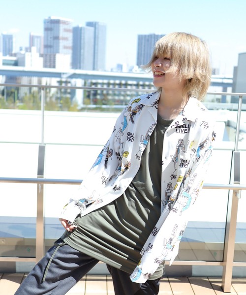 AFYF(エーエフワイエフ)の「【ビッグシルエット】AFYF GRAPHIC INCJET SHIRT/オーバーサイズ グラフィック オープンカラーインクジェットシャツ(シャツ/ブラウス)」|その他1