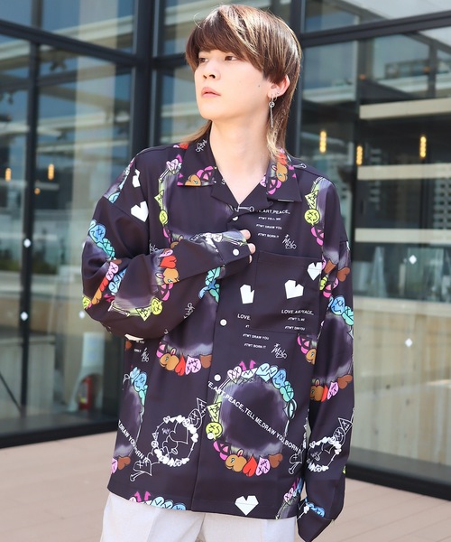 AFYF(エーエフワイエフ)の「【ビッグシルエット】AFYF GRAPHIC INCJET SHIRT/オーバーサイズ グラフィック オープンカラーインクジェットシャツ(シャツ/ブラウス)」|その他4