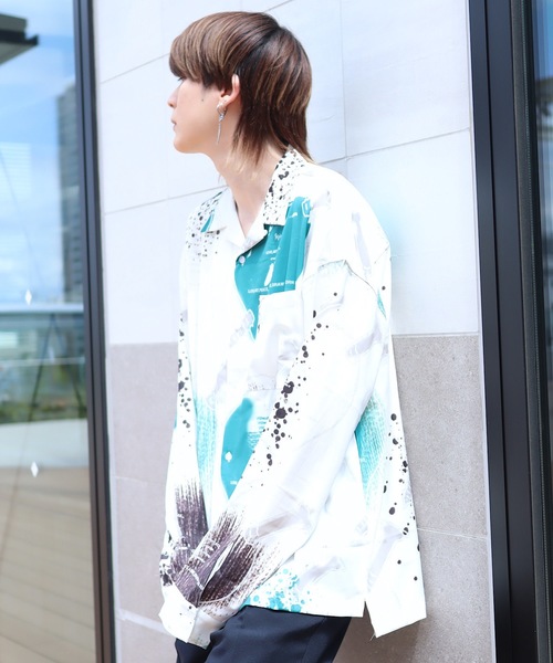 AFYF(エーエフワイエフ)の「【ビッグシルエット】AFYF GRAPHIC INCJET SHIRT/オーバーサイズ グラフィック オープンカラーインクジェットシャツ(シャツ/ブラウス)」|その他5