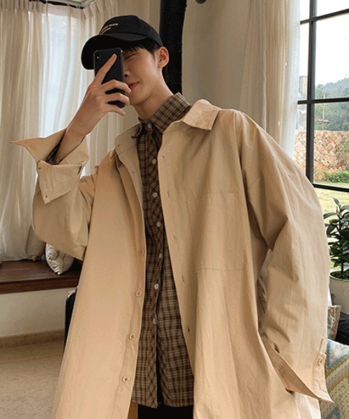 Masnou design オーバーサイズ　シャツコート Masnou design オーバーサイズ シャツコート