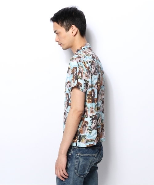 HYSTERIC GLAMOUR(ヒステリックグラマー)の「MUSIC’S OVER総柄 半袖アロハSH(シャツ/ブラウス・メンズ・マルチ・LARGE/SMALL/MEDIUM)」の2枚目の写真