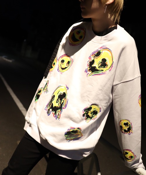 rovtski（ロフトスキー）の「【ビッグシルエット】SELAH YANGSTANDARD SW/スタンダードスウェットトレーナー（スウェット・メンズ・ホワイト系その他/ブラック系その他/グレー系その他/グリーン系その他/ホワイト系その他2/ホワイト系その他3/ブラック系その他2/ブラック系その他3/ブラック系その他4/ブラック系その他5/ブラック系その他6・FREE）」の2枚目の写真