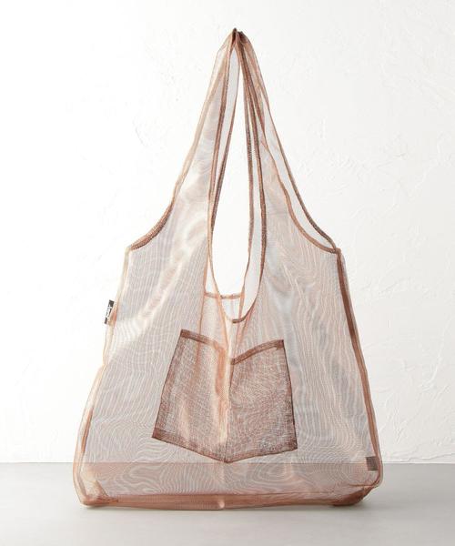 junes（ジュネス）の「JUNES THE MESH（エコバッグ/サブバッグ・レディース・イエロー/ダークブラウン/コバルトブルー/オフホワイト/レッド/シルバー・FREE）」の3枚目の写真