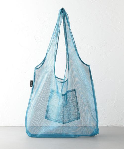 junes（ジュネス）の「JUNES THE MESH（エコバッグ/サブバッグ・レディース・イエロー/ダークブラウン/コバルトブルー/オフホワイト/レッド/シルバー・FREE）」の4枚目の写真