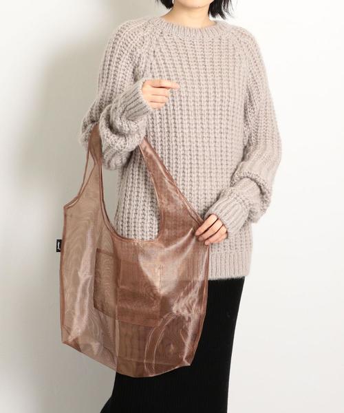 junes（ジュネス）の「JUNES THE MESH（エコバッグ/サブバッグ・レディース・イエロー/ダークブラウン/コバルトブルー/オフホワイト/レッド/シルバー・FREE）」の7枚目の写真