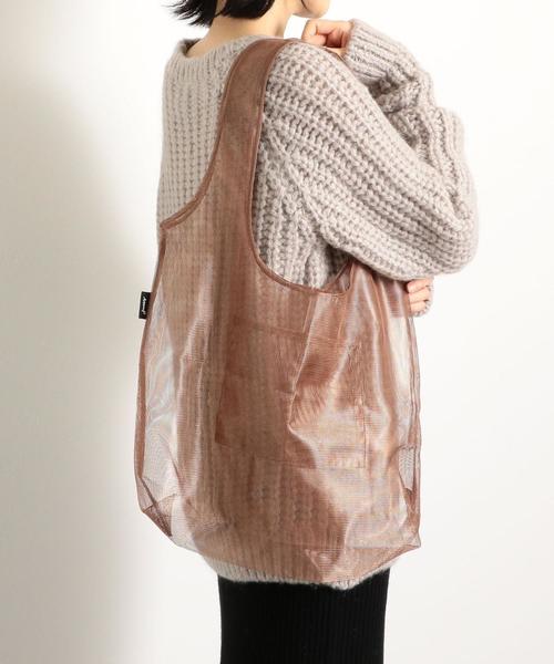 junes（ジュネス）の「JUNES THE MESH（エコバッグ/サブバッグ・レディース・イエロー/ダークブラウン/コバルトブルー/オフホワイト/レッド/シルバー・FREE）」の10枚目の写真