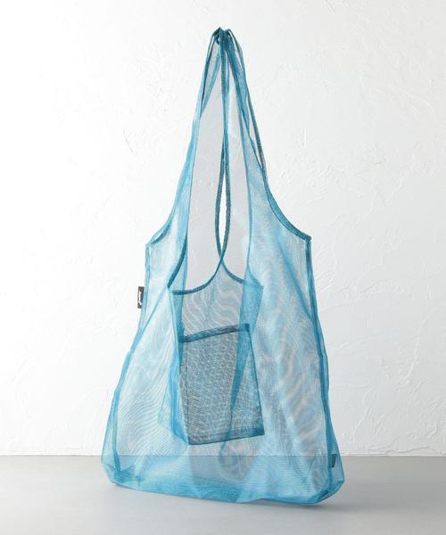 junes（ジュネス）の「JUNES THE MESH（エコバッグ/サブバッグ・レディース・イエロー/ダークブラウン/コバルトブルー/オフホワイト/レッド/シルバー・FREE）」の9枚目の写真