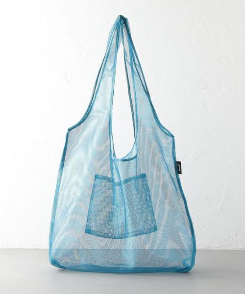 junes（ジュネス）の「JUNES THE MESH（エコバッグ/サブバッグ・レディース・イエロー/ダークブラウン/コバルトブルー/オフホワイト/レッド/シルバー・FREE）」の8枚目の写真