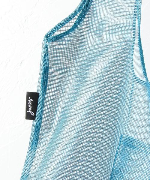 junes（ジュネス）の「JUNES THE MESH（エコバッグ/サブバッグ・レディース・イエロー/ダークブラウン/コバルトブルー/オフホワイト/レッド/シルバー・FREE）」の12枚目の写真