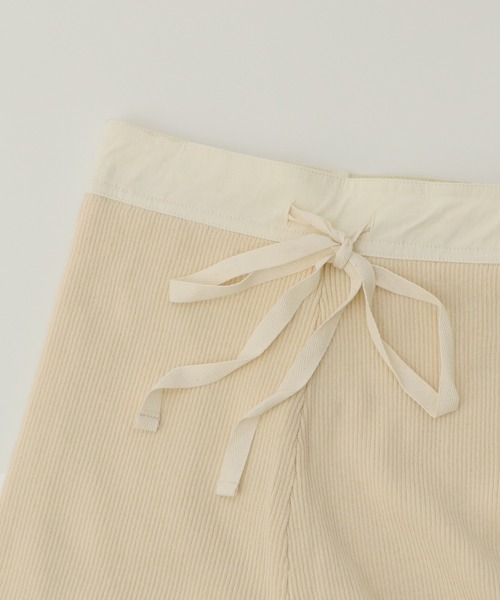 CLEIO（クレイオ）の「【CLEIO】コットン×リネンリブパンツ（その他パンツ・レディース・ベージュ/カーキ/アイボリー・FREE）」の13枚目の写真
