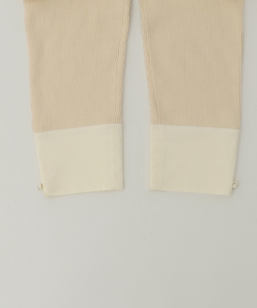 CLEIO（クレイオ）の「【CLEIO】コットン×リネンリブパンツ（その他パンツ・レディース・ベージュ/カーキ/アイボリー・FREE）」の14枚目の写真