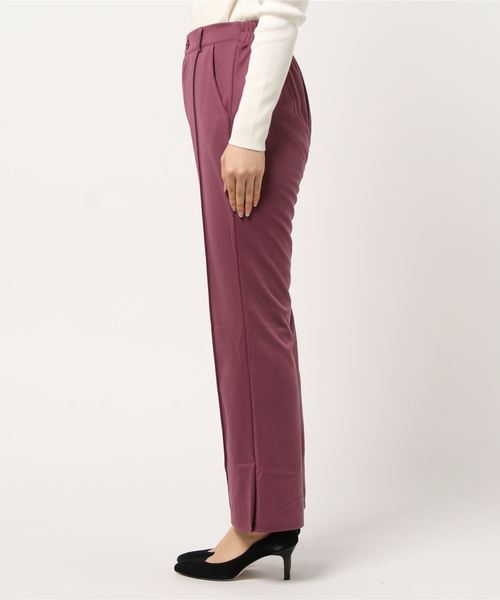 STYLEBLOCK（スタイルブロック）の「ピンタックサイドベンツスリット入りフレアパンツ（その他パンツ・レディース・ブラック/モカ/グリーン系その他/パープル系その他/ライトベージュ・M）」の6枚目の写真