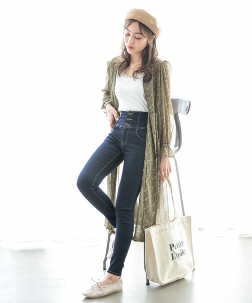 Heather(ヘザー)の「レトロコバナガラワンピース 877695(ワンピース・レディース・ブラウン系その他/ベージュ系その他/グリーン系その他・FREE)」の3枚目の写真