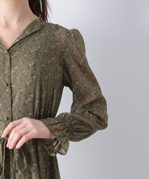 Heather(ヘザー)の「レトロコバナガラワンピース 877695(ワンピース・レディース・ブラウン系その他/ベージュ系その他/グリーン系その他・FREE)」の14枚目の写真