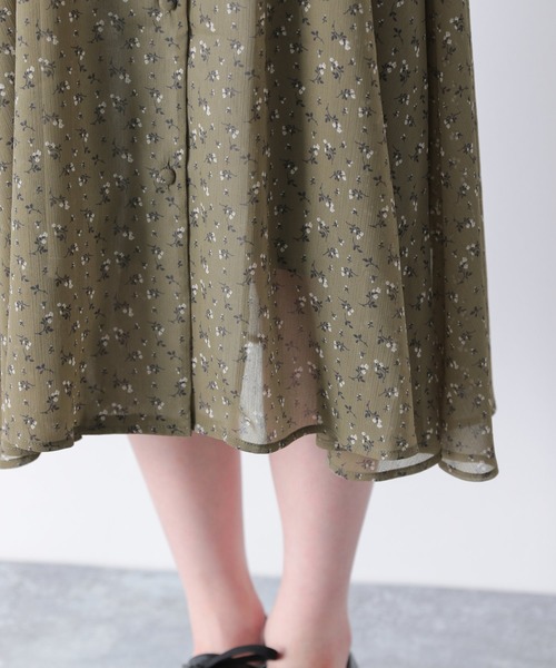 Heather(ヘザー)の「レトロコバナガラワンピース 877695(ワンピース・レディース・ブラウン系その他/ベージュ系その他/グリーン系その他・FREE)」の13枚目の写真