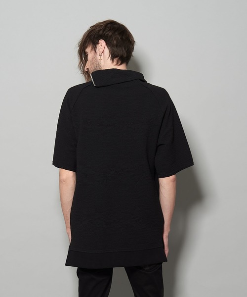 NO ID.（ノーアイディ）の「オフタートル5分袖ZIP-PO（Tシャツ/カットソー・メンズ・ブラック/ベージュ/ライトベージュ・1/2）」の17枚目の写真